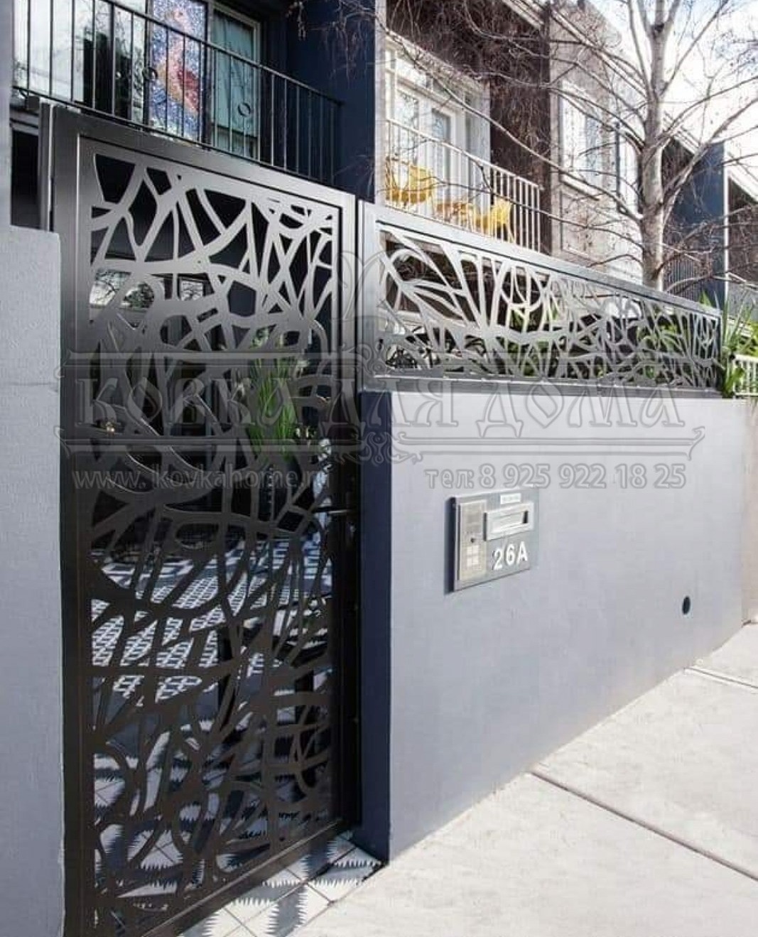 Калитка и забор лазерная резка заказать в Москве